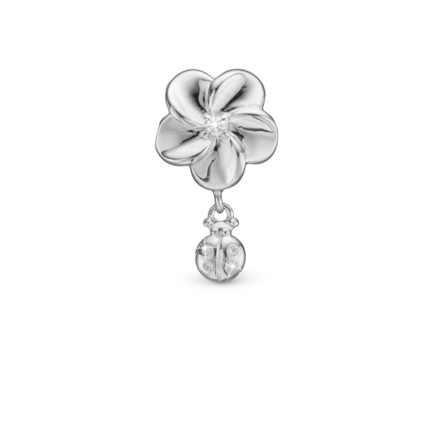 Christina Flower And Ladybird Charm 630-S263