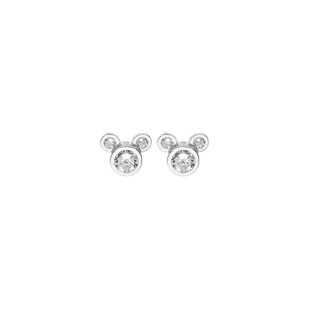 Disney - Mickey Mouse restikker i slv med  zirconia