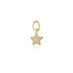 Sif Jakobs Stella Hoop Charm rerings vedhng SJ-CH2381-CZ-YG