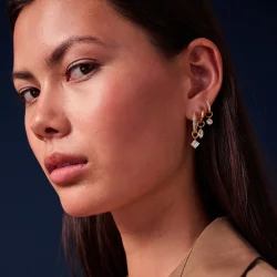 Sif Jakobs Occhio Hoop Charm rerings vedhng SJ-CH2376-CZ-YG