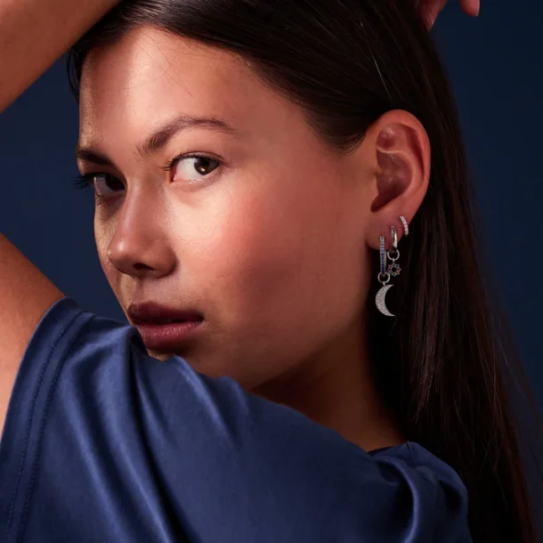 Sif Jakobs Sole Hoop Charm rerings vedhng SJ-CH2377-XCZ