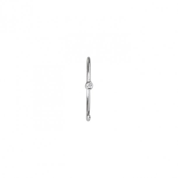 Stine A - One dot open creol, slv (1 stk.)