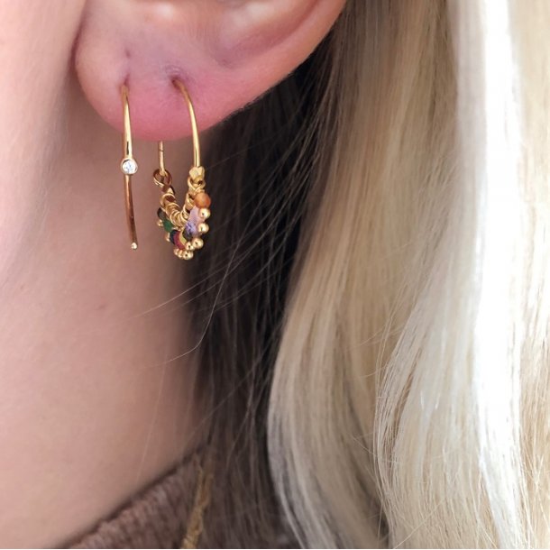 Stine A - One Dot Open Creol rering - Forgyldt (1 stk.)