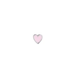 Stine A - Petit Love Heart Light Pink Enamel  (1 stk.)
