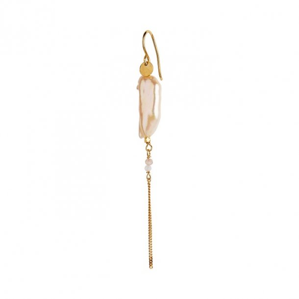 Stine A - Long Baroque Pearl Peach Sorbet (1 stk.)