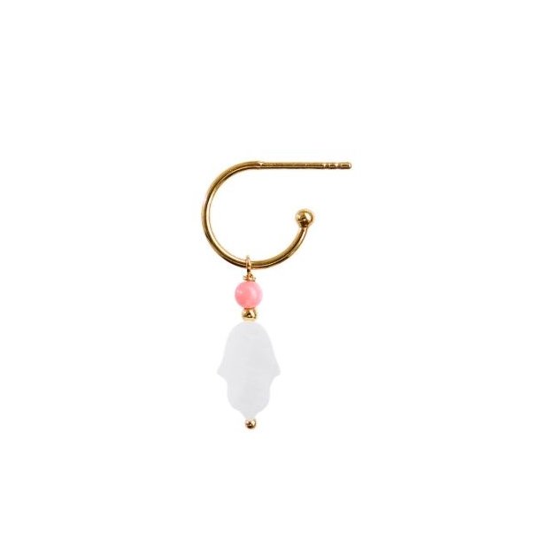 Stine A Sweet Hamsa with Coral rering 1393-02-S
