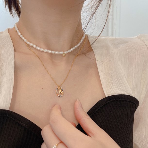 Donnatella - halskde forgyldt C