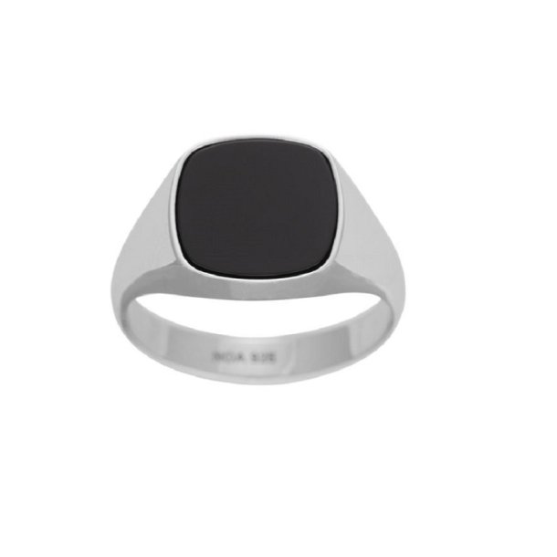 Son of Noa ring i slv med onyx 10670000956