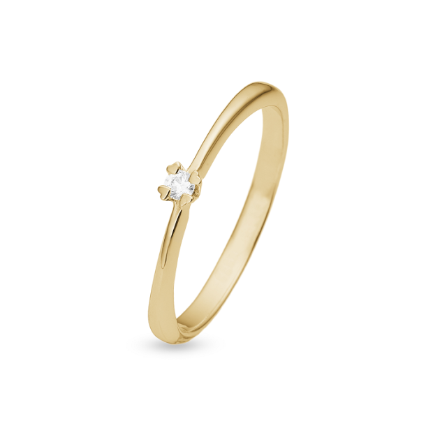 Aagaard Mary ring 8 kt. Guld 0,03 ct. 