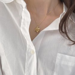 Donnatella - Halskde i forgyldt slv 