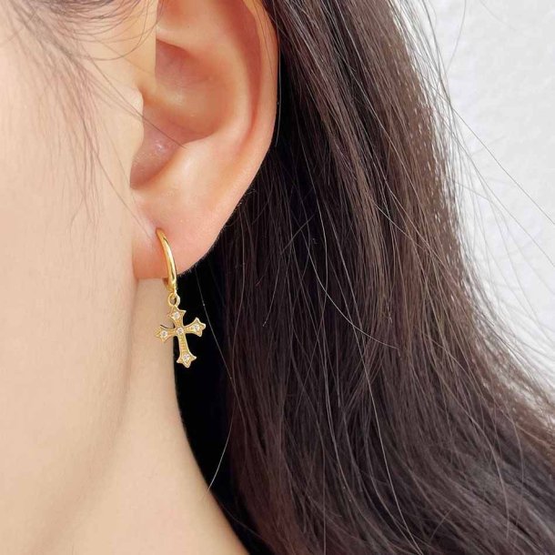 Donnatella - reringe forgyldt med kors