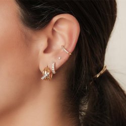  Donnatella - Ear Cuff i forgyldt 