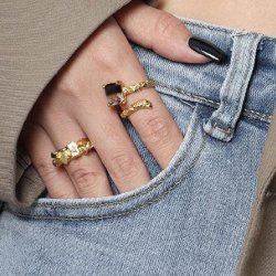 Donnatella ring forgyldt