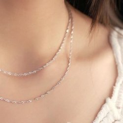 Donnatella - halskde singapore forgyldt slv 