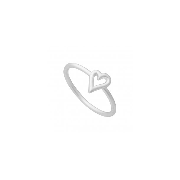 Aqua Dulce - Heart ring i slv 