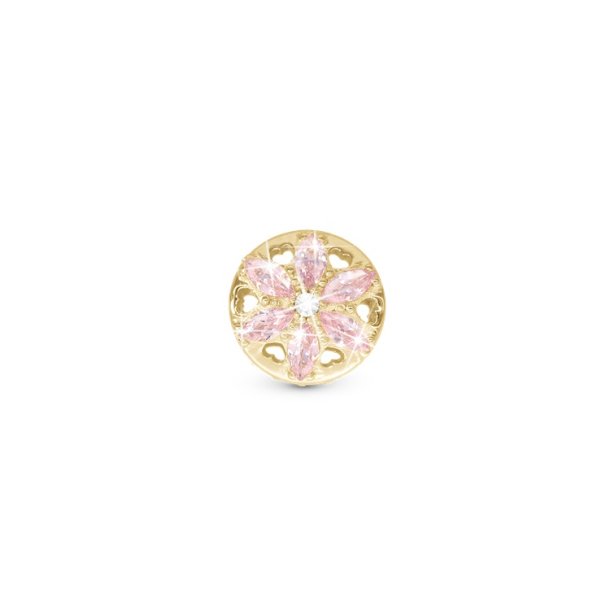 Christina charm Sparkling Pink Flower 623-G360