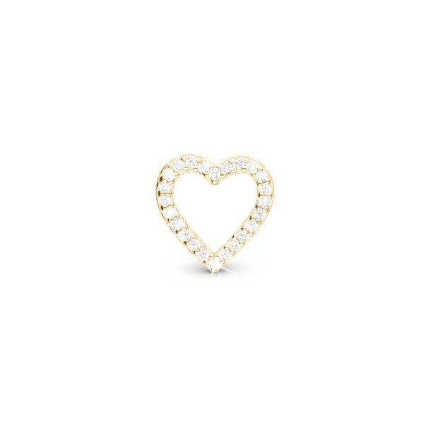 Christina charm Shimmery Heart 630-G275