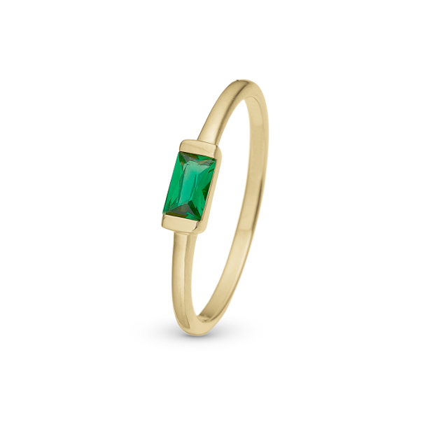 Christina Green Single Baguette Ring 1.16.B 