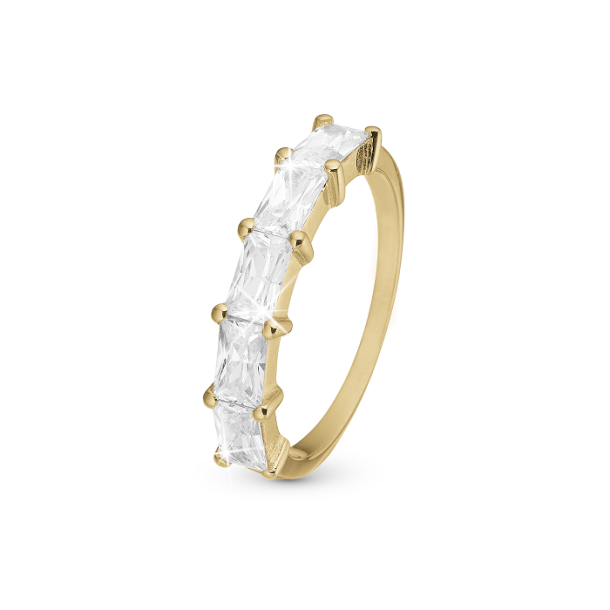 Christina White Baguette Ring 9.1.B 