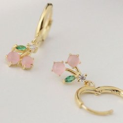 Donnatella - reringe "Cherry" forgyldt