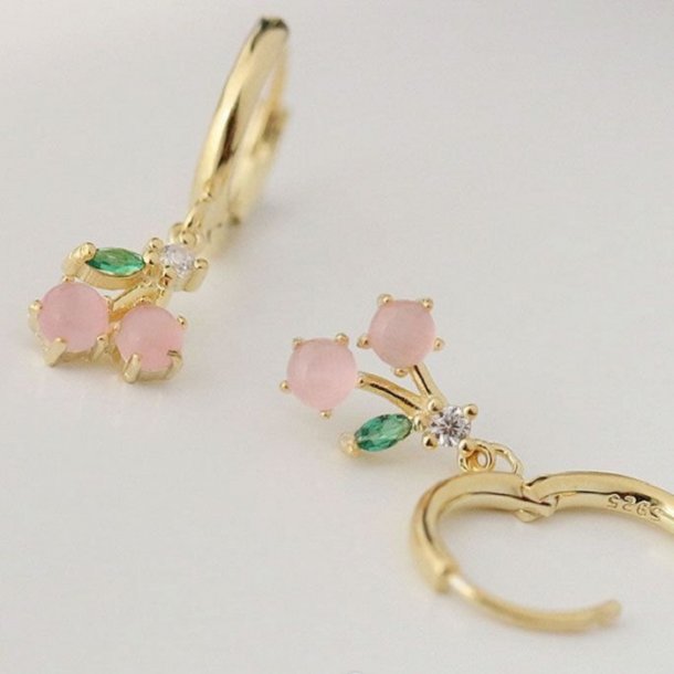 Donnatella - reringe "Cherry" forgyldt