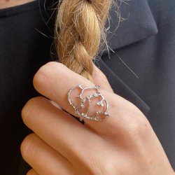 Donnatella - Alexandra ring i slv