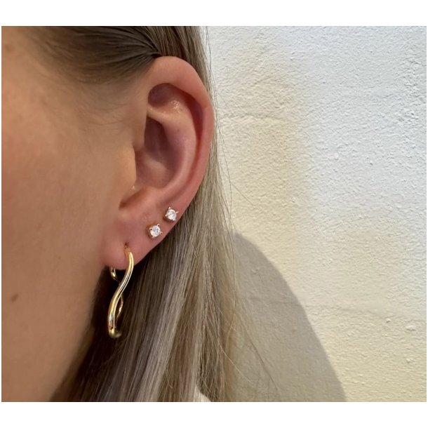 Aqua Dulce Curly Hoop reringe 5718