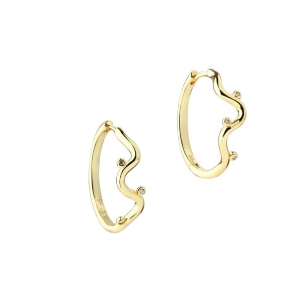 Aqua Dulce Wavy Hoop Big reringe 6288