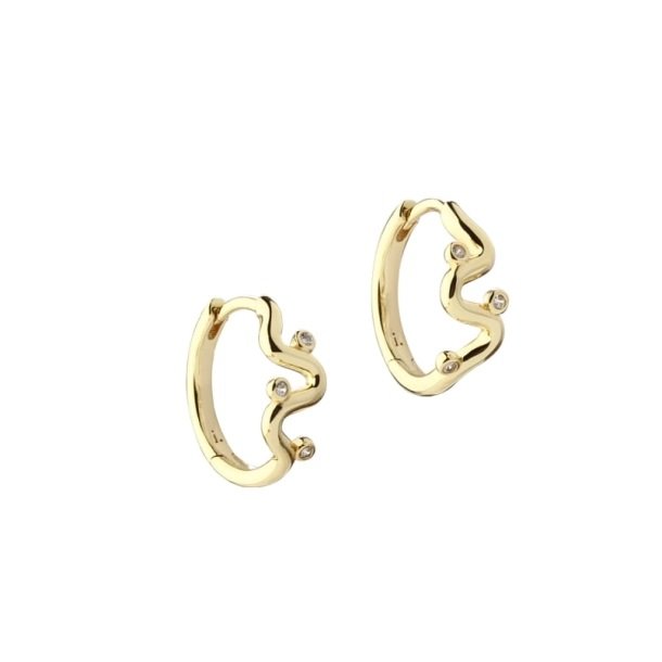 Aqua Dulce Wavy hoop reringe 6214