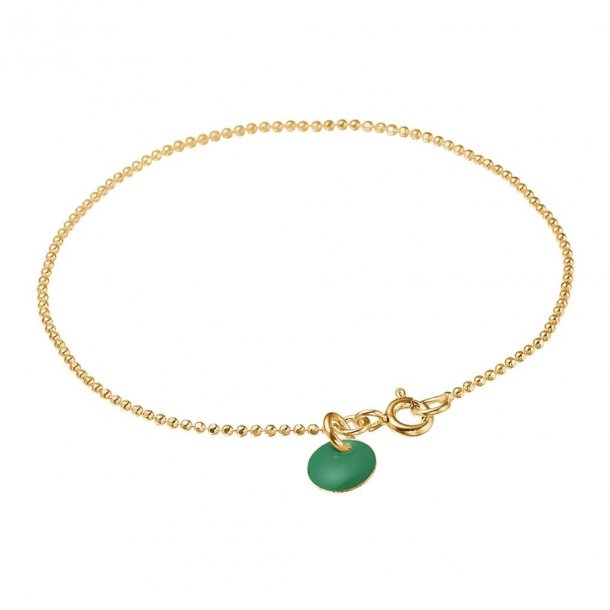 Enamel Copenhagen &#150; Armbnd Ball Chain, petrol green