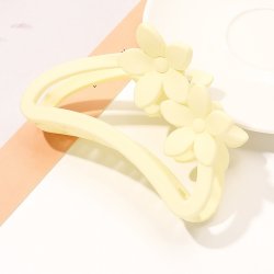 Hrklemme med blomster sart gul