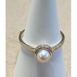 Spirit Icons Ring med perle i str. 54