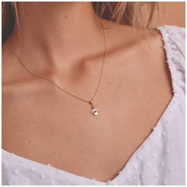 Melfia vedhng 14 karat guld engel 2333 212F