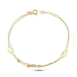 Melfia armbnd 14 karat guld dobbelt kde 2306 115F