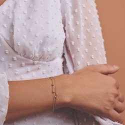 Melfia armbnd 14 karat guld dobbelt kde 2306 115F