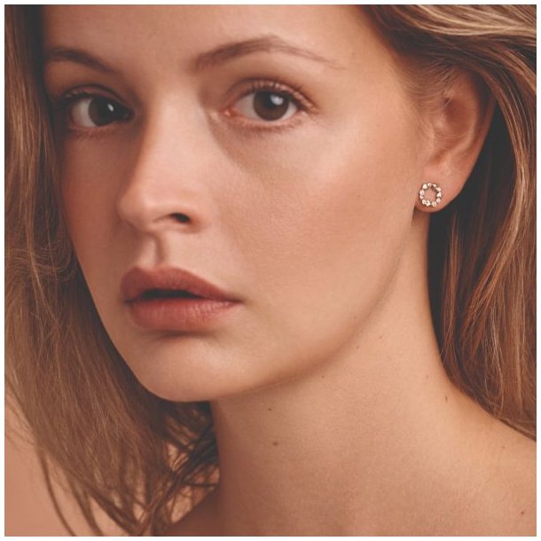 Melfia reringe 14 karat guld cirkel-hjerter 2314 213F