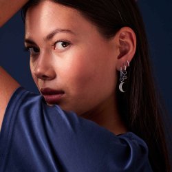 Sif Jakobs Luna Hoop Charm rerings vedhng SJ-CH2380-CZ