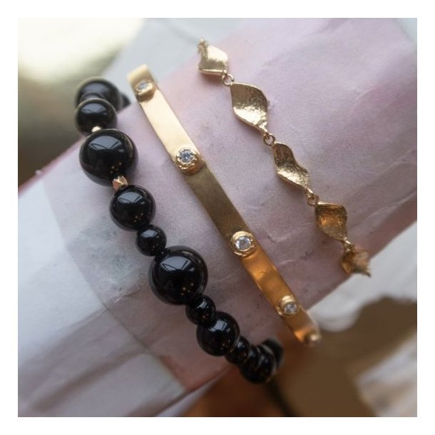 Stine A Cherrie Bon Bon Sort armbnd 3217-02-OS