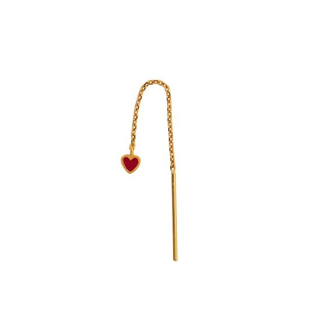 Stine A Dangling Love Heart 1364-02-Burgundy