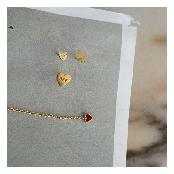 Stine A Dangling Love Heart 1364-02-Burgundy