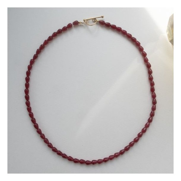 Stine A Love Drop Necklace Burgundy 2061-02-OS