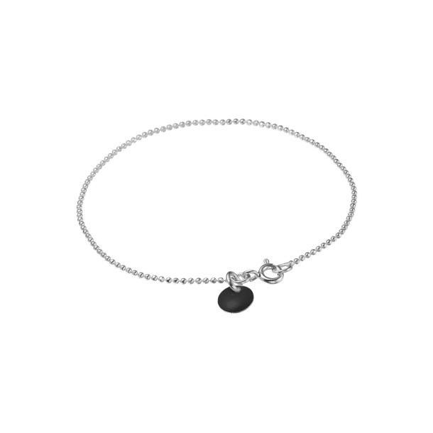 Enamel - Ball chain Black armbnd