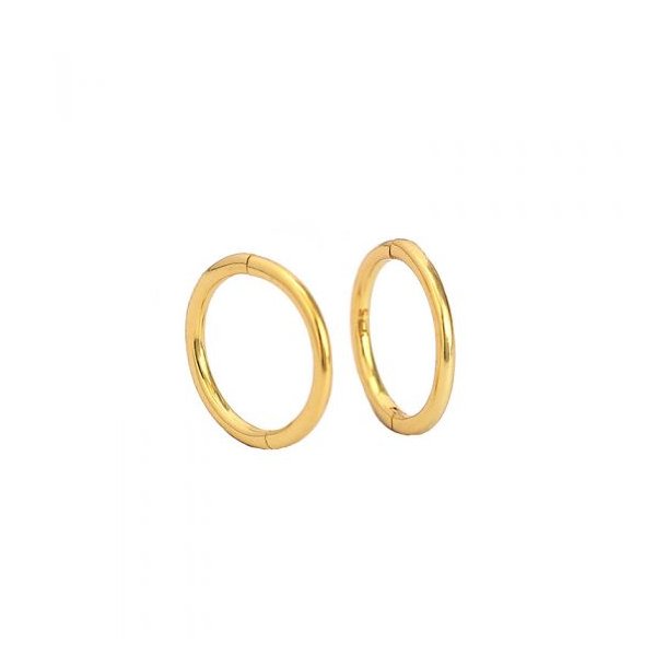 Donnatella hoops forgyldt knkls 10 mm.