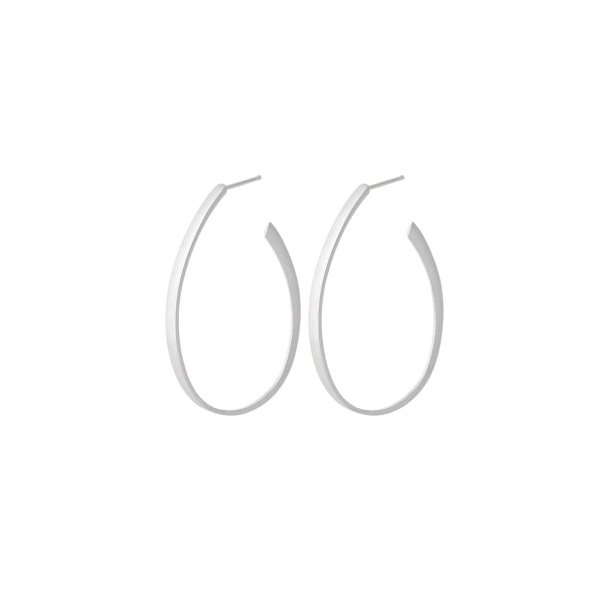 Pernille Corydon Oval creoler E-107-S