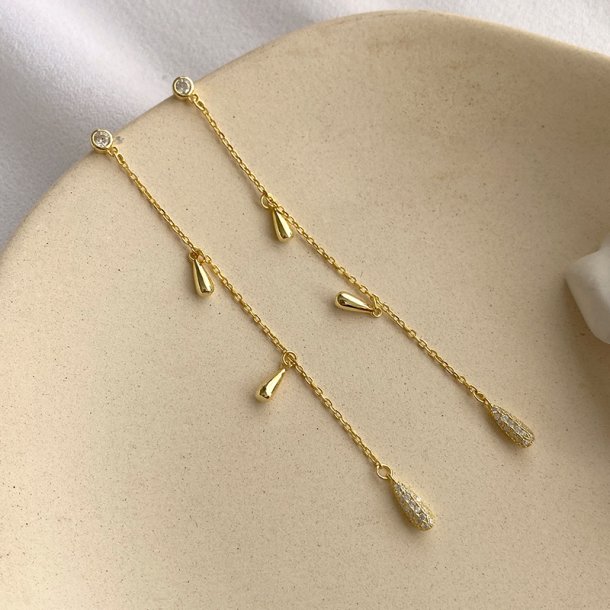 Donnatella -  reringe forgyldt slv