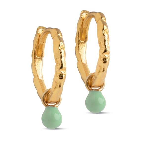 Enamel Bella Hoops E245GMDustyGreen