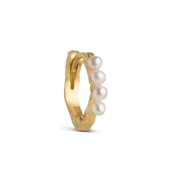Enamel Paula Pearl Hoops E270GM 1 stk.