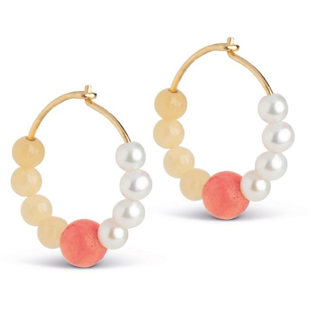 Enamel Kalea reringe E367G Pearls, Orange and Light Yellow