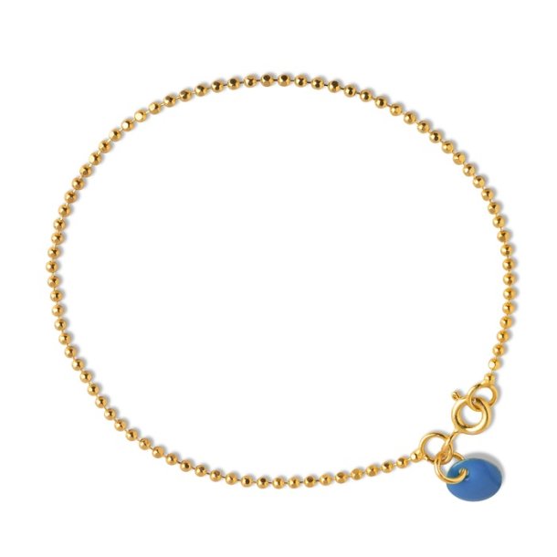 Enamel Copenhagen Armbnd Ball Chain Cornflower B16G