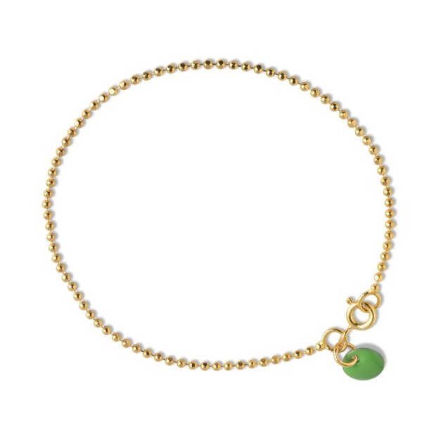 Enamel Copenhagen Armbnd Ball Chain Green B16Ggreen